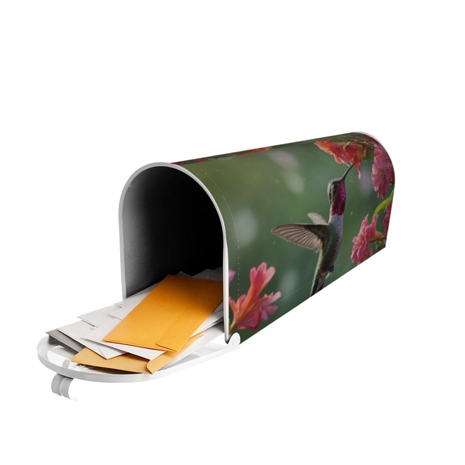 Logiee Humming Bird 1 Print Post Letter Box Wrap Decor, Mailbox Cover Suitable for Standard Mailbox and Large Size Mailbox,Outdoor Yard Decoration-21x18 in