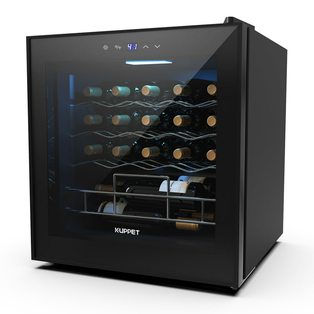 KUPPET 19 Bottles Wine Cooler, Compressor Freestanding Chiller