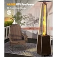 thumbnail image 2 of NAVINE Patio Heater, 48,000 BTU Propane Pyramid Patio Heater with Wheels, Bronze, 2 of 7
