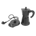 thumbnail image 1 of Cafetière Électrique Portable 300ml en Acier Inoxydable pour Espresso Moka Perculateur Outil, 1 of 5