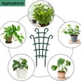 thumbnail image 6 of Stackable Plant Trellis for Climbing Plants - Mini Garden Trellis for Potted Plants, Peas & Indoor Flowers | Durable Plastic Support Frame in Dark Green | Easy DIY Installation, 6 of 6