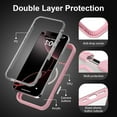 thumbnail image 3 of For iPhone 16 Pro Max Case with Camera Control Capture Button, [Compatible with MagSafe], Heavy Duty Shockproof Protection, Transparent Magnetic Phone Case for iPhone 16 Pro Max , 6.9 inch, Pink, 3 of 6