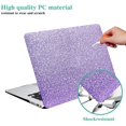thumbnail image 3 of Compatible avec MacBook Pro 13 Pouces Étui 2020 2019 2018 2017 2016 A2338 M1 A2289 A2251 A2159 A1989 A1706, Étui Rigide en Cuir Protecteur pour MacBook Pro 13 Pouces, Violet, 3 of 7