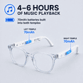 thumbnail image 5 of GenXenon Smart Bluetooth Sunglasses for Men Women,Audio Glasses with Photochromic Lenses,Open-Ear Speakers,Hands-Free Calls Music,UV Protection for Travel Work, 5 of 9