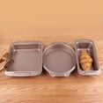 thumbnail image 4 of Non-Stick Cake Baking Pan with Non-Stick Cake Baking Removable Bottom Carbon Steel Heat-Resistant Cheesecake Mold Kitchen Tool, Square Type, 4 of 7