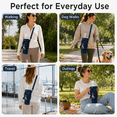 thumbnail image 7 of Lomyolo Water Bottle Carrier Bag for 40oz Tumbler - Neoprene Gym Bottle Holder Pouch with Adjustable Strap, Phone Pocket, Water Bottle Pouch Sleeve Accessories for Fitness, Hiking,Sports,Outdoors, 7 of 7