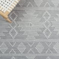 thumbnail image 6 of SAFAVIEH Kilim Rishi Tribal Polyester Area Rug, Grey/Ivory, 8' x 10', 6 of 8