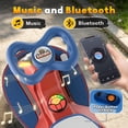 thumbnail image 6 of East doll 12V Ride on Toys for Kids, Electric Wiggle Car for Ages 3-12, 2 Seater Car for Kids, Electric Car, Toddler Car, 2 Speed, Flashing Wheels, Bluetooth, Kid Ride on Car, 2.8-4.1 Mph, Red&Blue, 6 of 9