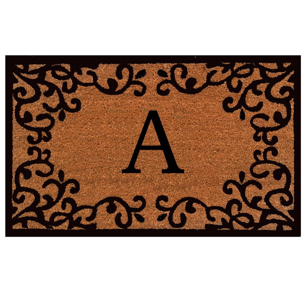 Ameile Cabana Stripe Monogrammed Coco Door Mat - Green, G, 36 x 72 in  Green - Frontgate - Yahoo Shopping