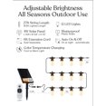thumbnail image 3 of Brightech Ambience Pro Cadena de luces solares para exterior – Super brillante control remoto color ajustable cadena de luz al aire libre – Cadena de grado comercial 12 bombillas LED impermeables para, 3 of 8