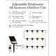 thumbnail image 3 of Brightech Ambience Pro Cadena de luces solares para exterior – Super brillante control remoto color ajustable cadena de luz al aire libre – Cadena de grado comercial 12 bombillas LED impermeables para, 3 of 8