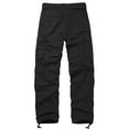 thumbnail image 2 of TRGPSG Men's Classic All Cotton Cargo Pants, 6-Pocket Work & Hiking Pants(No Belts)Black,Size 36, 2 of 7