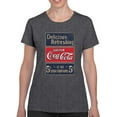 thumbnail image 2 of Officially Licensed Coca-Cola 5¢ Soda Fountain Sign Women's T-shirt, 2 of 3