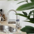 thumbnail image 4 of Soporte para esponja sobre grifo, organizador para fregadero de cocina, de acero inoxidable, desmontable, para colgar, escurridor de grifo, para baño, fregadores y jabón, 4 of 7