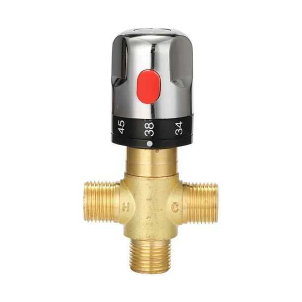 Bathroom Adjustable Thermostatic Mixer Valve Brass Water Mixer Hot/Cold
