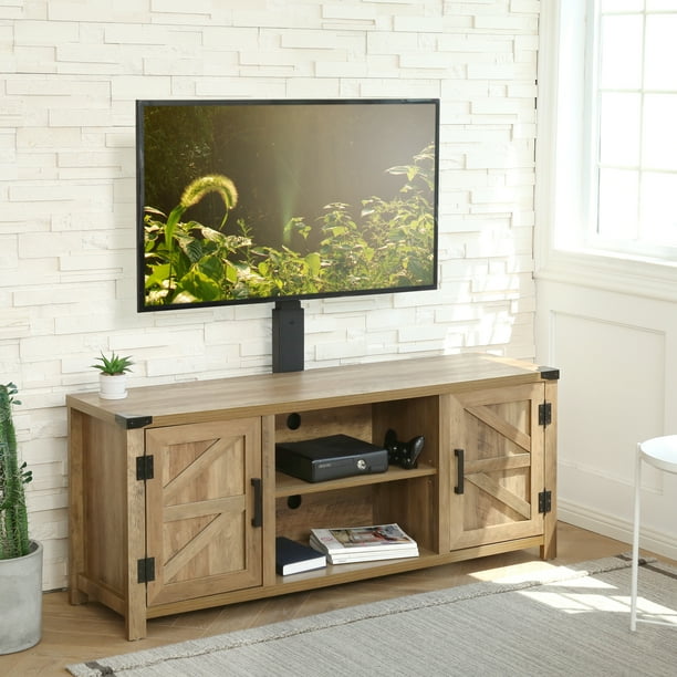Modern Floor TV Stand with Mount up to 55 inch TV, Black Television