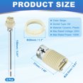 thumbnail image 2 of Base de cerámica Uxcell con anillo de plástico, portalámparas de cerámica con cable, conector de base de luz resistente al calor para bombilla LED halógena 2, 2 of 6