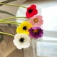 thumbnail image 3 of Xiao Hua Tallo de amapola artificial de PU de tacto real, flor de amapola de imitación, flor de loto plateada, adecuada para ramos de boda, decoración de flores para jardín, color morado, 8 tallos, 3 of 5