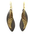 thumbnail image 2 of Silver Forest Mixed Metal Freeform Layers Dangle Earrings, 2 of 4