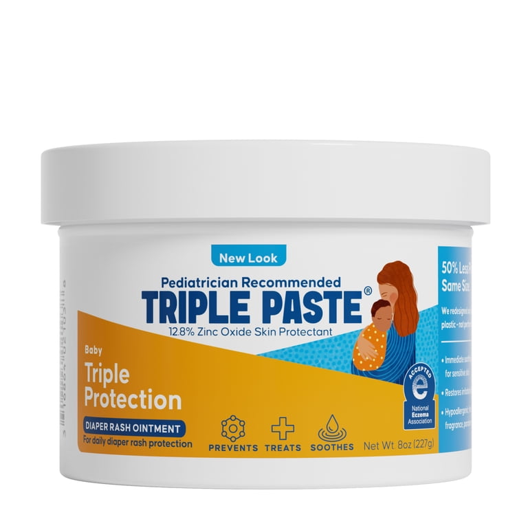 Triple Paste Diaper Rash Cream, 8 oz Medicated Ointment photo 1
