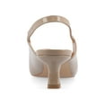 thumbnail image 4 of Journee Womens Paulina Kitten Heel Sling Back Pointed Toe Pumps, Widths Available, 4 of 10