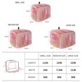 thumbnail image 6 of Toaster Cover 2 Slice, Pink Christmas Tree Dustproof Bakeware Oven Protector with Top Hook, Pink Golden Xmas Tree Snowflake Winter Waterproof Small Kitchen Appliance Toasters Dust Cover, 12"x7.5"x8", 6 of 9