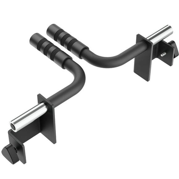 Synergee Poignées de Trempage pour Supports Power 2x3 et Squat, Support de Trempage Compatible avec des Supports avec des Trous de 1 Pouces et 5/8 Pouces. Barre de Trempage Montée sur Support pour Trempettes, Levées de Jambes et Tucks au Genou.
