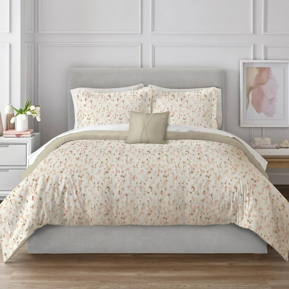 Wabasso 4pc Cosmetic Texture Double Queen Comforter Set