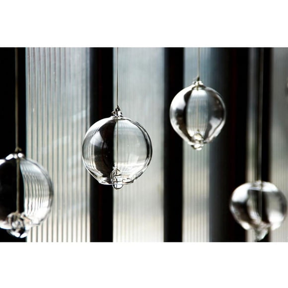 Carillón de Viento Japonés, Carillón de Viento Pequeño Romántico, Colgante de Estilo Japonés de Cristal para El Hogar shamjiam Chime de viento claro japonés