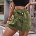 thumbnail image 3 of Minifalda de cintura alta para mujer, moda de estilo coreano con cinturón, faldas cortas tipo Culotte, ropa de calle Y2K, faldas tipo Cargo con bolsillos, 3 of 5