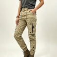 thumbnail image 4 of EazyTech Women's Tactical Jogger Pants - Elastic Cuff Outdoor Trousers with Utility Pockets for Hiking, 4 of 5
