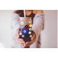 thumbnail image 3 of Evil Eye Beer Can Glass | Boho Coffee Glass | Aesthetic Coffee Glass | 16 OZ, 3 of 3