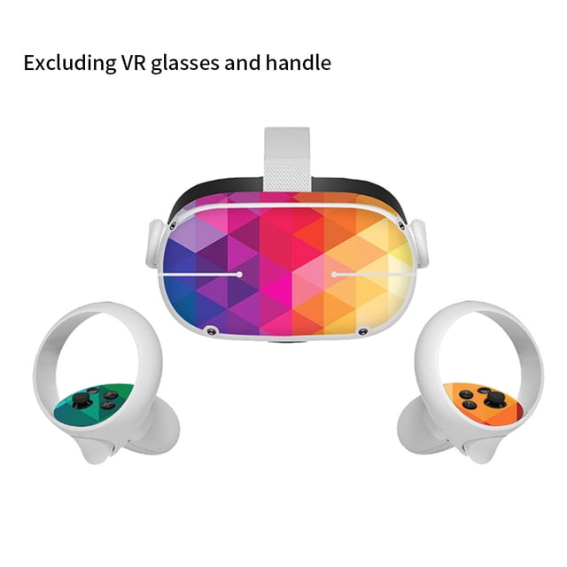 Sidaley Nueva pegatina de piel para Quest 2 VR, controlador de auriculares, calcomanías de PVC, bonita funda envolvente de dibujos animados para Videojuegos y accesorios TYPE3 2 #