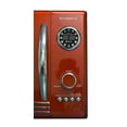 thumbnail image 3 of Nostalgia Retro 0.9 Cu. ft. 800-Watt Countertop Microwave Oven, Red, 3 of 5