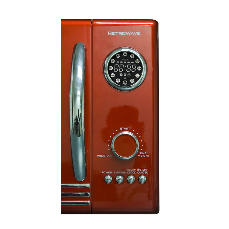 Nostalgia 0.9 Cu. ft. Retro Microwave Oven ,Red