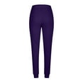 thumbnail image 5 of Loose Sweatpants for Women Baggy Workout Plus Size Jogging Pants with Pockets Fall Casual High Waisted Trousers, Purple, XXXL, 5 of 6