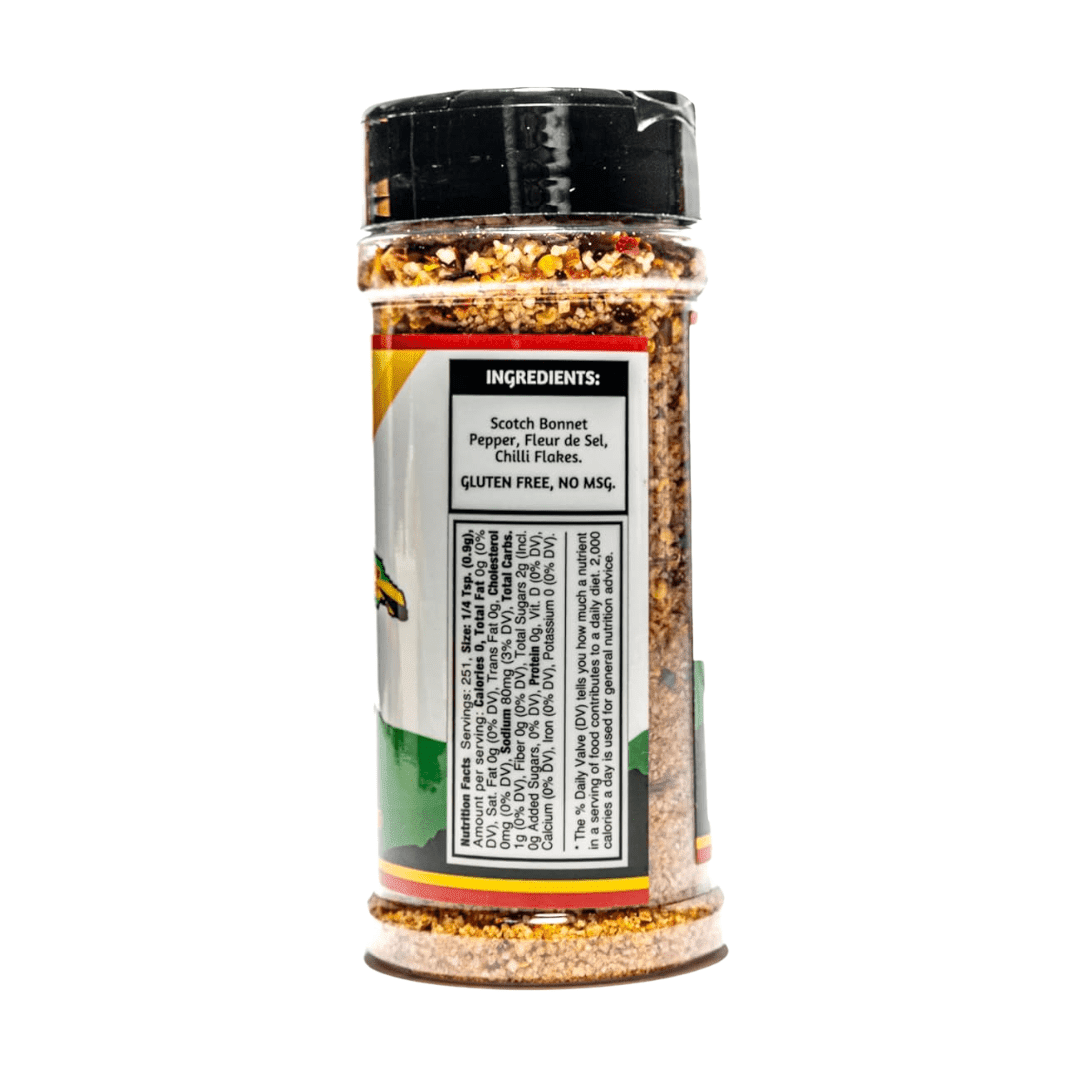 Jamaican YaadStyle Scotch Bonnet Pepper Mix with Fleur De Sel 8oz Pack of 3