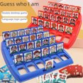 thumbnail image 1 of Adivina quién soy, razonamiento lógico, adivina el personaje, juguetes educativos, juego de mesa interactivo para padres e hijos, 1 of 5