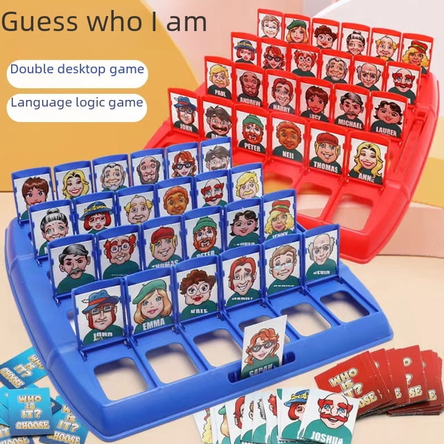 Adivina quién soy, razonamiento lógico, adivina el personaje, juguetes educativos, juego de mesa interactivo para padres e hijos