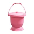 thumbnail image 1 of Garende Portable Adult Urinal Bucket Container with Lid Toilet Bottle Sturdy and Durable Pink, 1 of 8