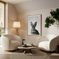 thumbnail image 3 of Baby rabbit - Photography Animal Black and White Wildlife Nature Minimalist Portrait Oak Framed Wall Art Print 20 x 30 inches, 3 of 59