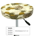 thumbnail image 4 of Haiem Monkeys and Pinealpples Cushion Round Bar Chair Seat Cover Bar Chair Cushion Covers Elastic Washable Bar Chair Cover,Protects from Scratches and Stains-14 inch, 4 of 7