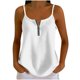 thumbnail image 2 of Neewe Women's Zipper V-Neck Sleeveless Summer Tops Business Casual Work Tunic Tank Tops Dressy Blouse Shirt, 2 of 8