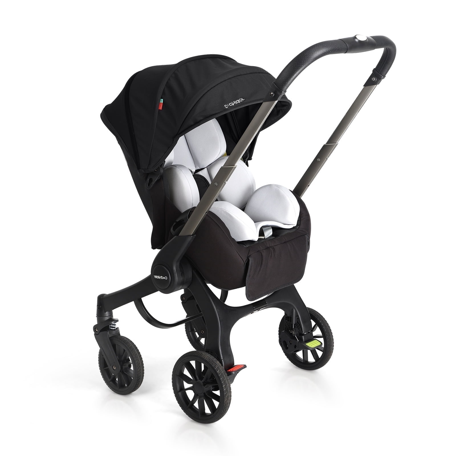Cochildor Citi 2.0 Pro Baby Stroller, Rear-Facing with 3 Modes, Adjustable Handle, Extendable Seat Panel Standard Stroller, Black