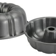 thumbnail image 3 of Moldes para pasteles de tubo estriado para hornear, molde para hornear de tubo de acero al carbono resistente de 2 tazasPequeña Jormftte CPB-DE-WX655-1, 3 of 5