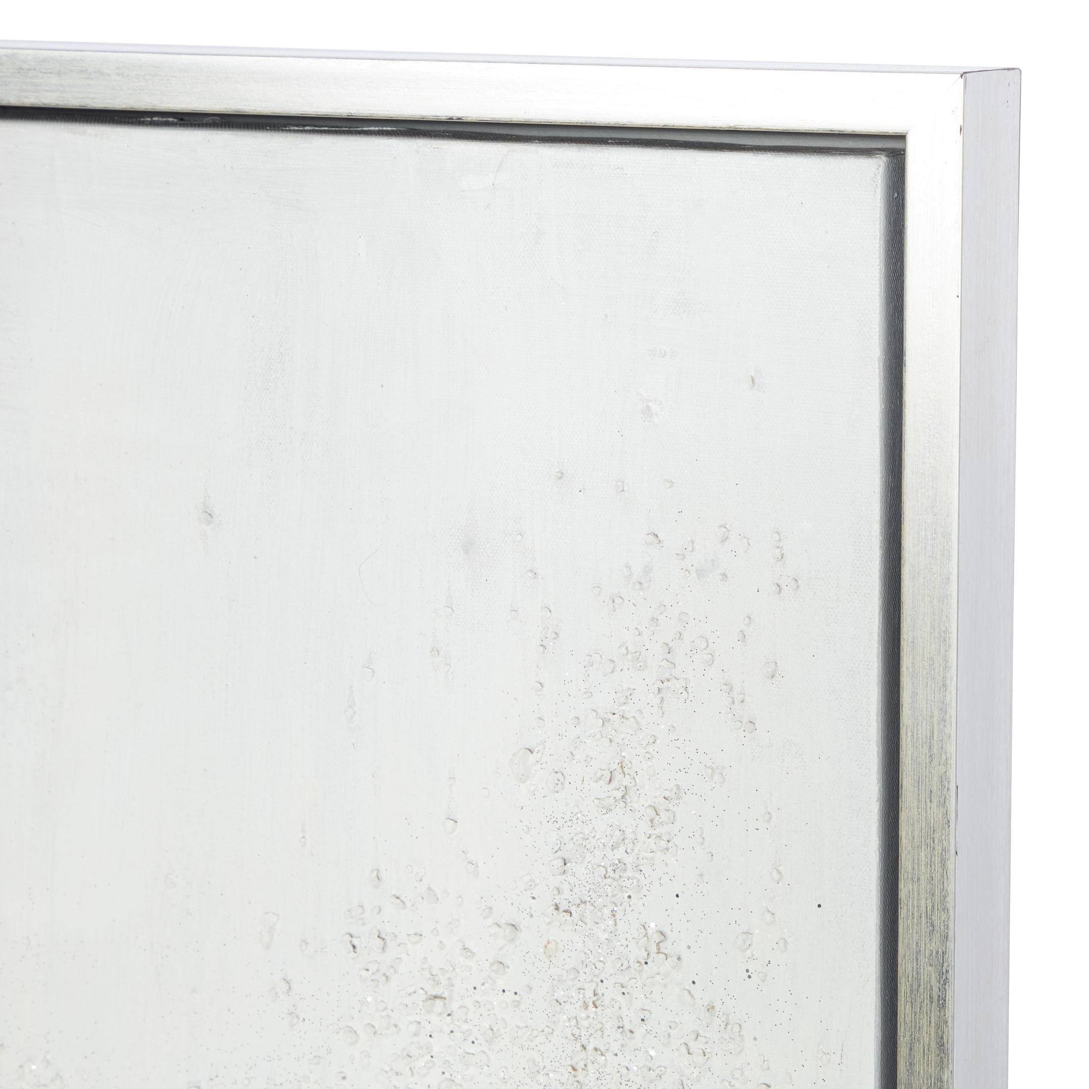 39" x 39" Abstract Framed Wall Art with Silver Frame, by CosmoLiving by Cosmopolitan