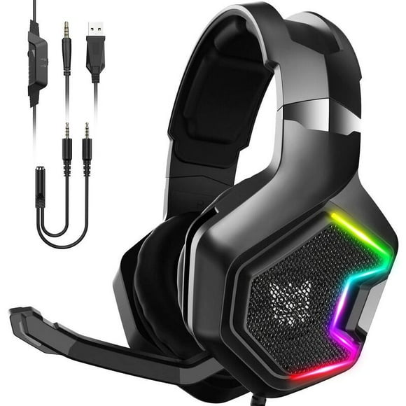 Diadema Gamer Onikuma K10 PRO RGB Sonido 7.1 con Microfono Cancelacion de Ruido