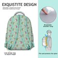 thumbnail image 5 of Hedgehog Pattern Backpack for School,Cute School Bag,Schoolbag with Adjustable Shoulder Straps & Padded Back,15.3"x11"x7.1".﻿, 5 of 6