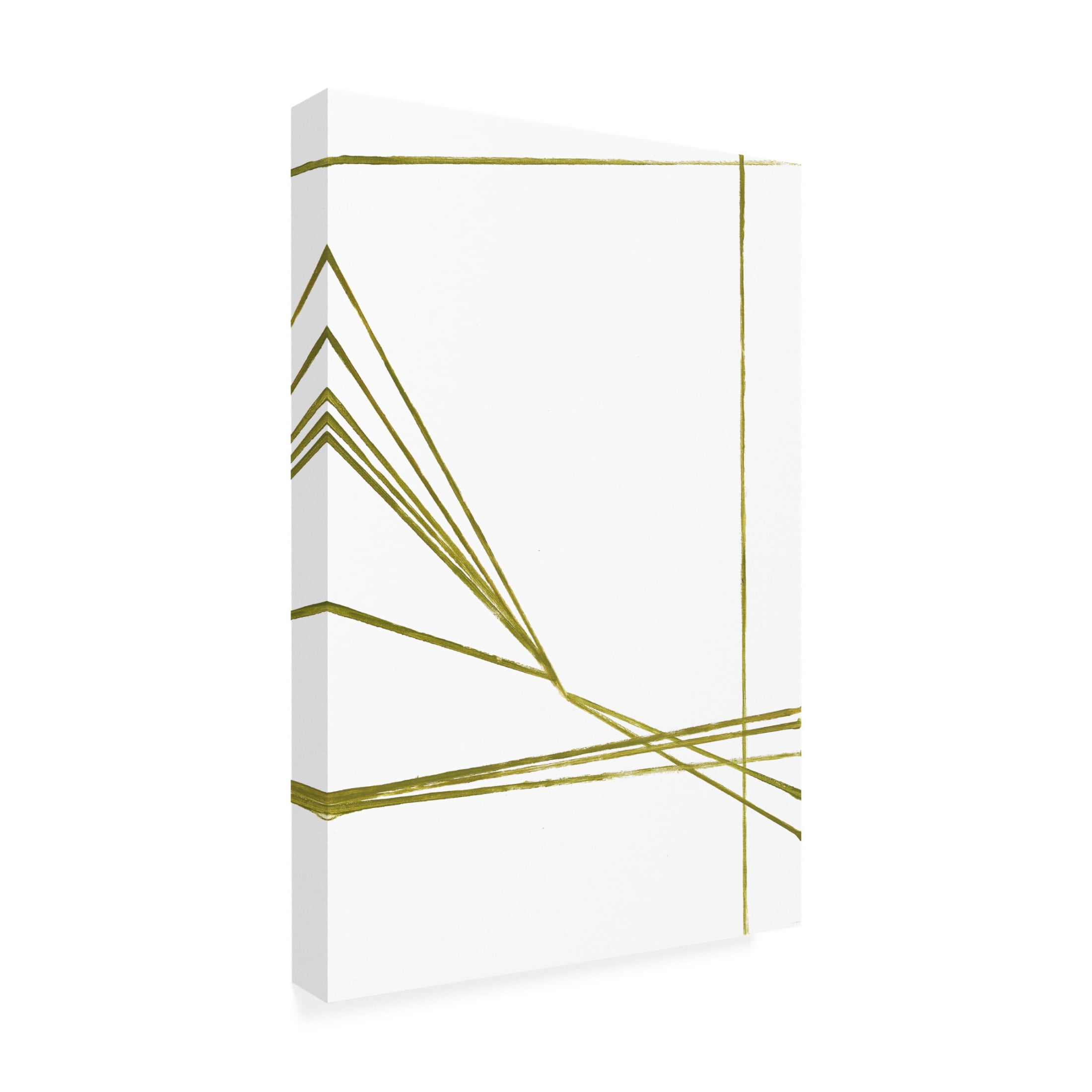 Canvas Wall Art - Design Fabrikken 'Lines Play' Wall Art for Living Room, Bedroom, or Office Décor by Trademark Fine Art - 22 x 32 Inches