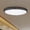 Black, variant on Maxxima 32” 3 CCT Oval Satin Nickel LED Ceiling Mount Light Fixture, Color Selectable 3000K-5000K, 5500 Lumens, Dimmable